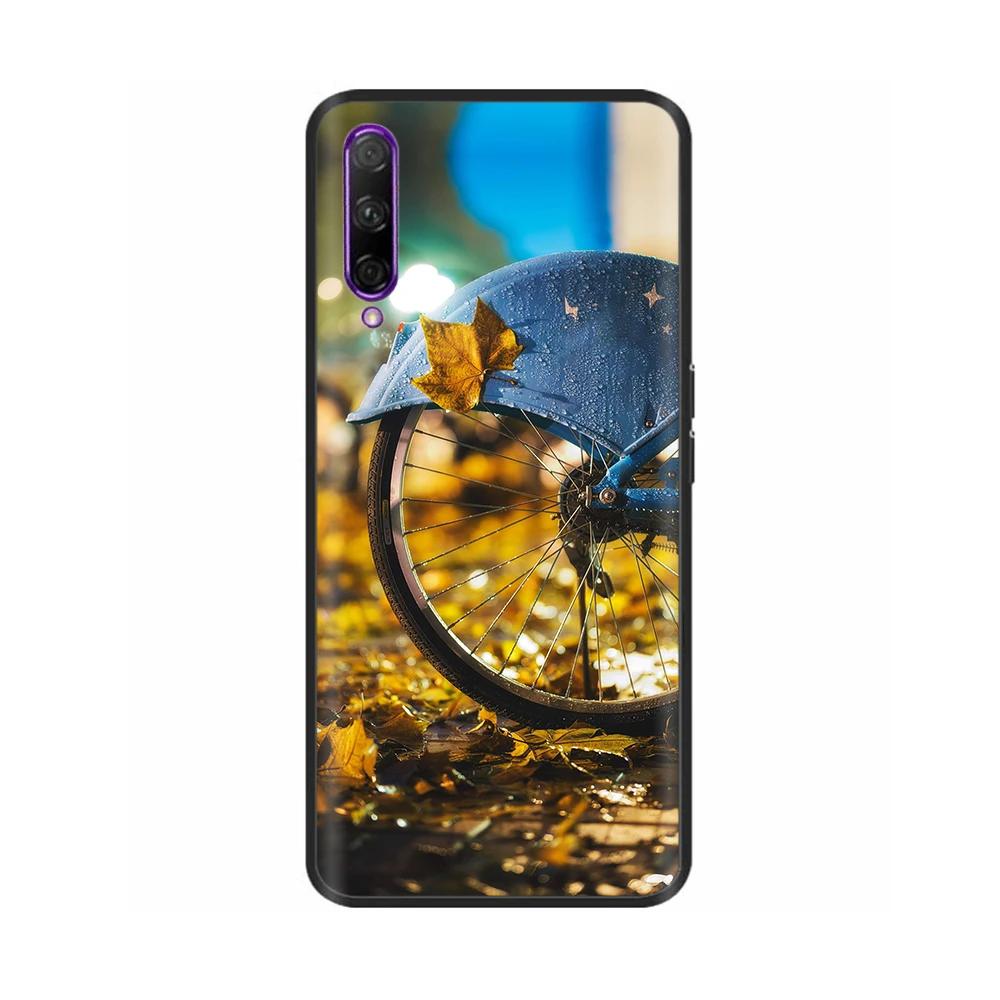 Black Silicone Case For Huawei P Smart Pro Case Cute Soft Cover for Huawei P Smart Pro Fundas PSmart Pro Protective Shell Capas