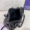 Punk Style New Retro Women's Handbag Fashion Trend Rivet Skull Black Shoulder Women's Bag Bag