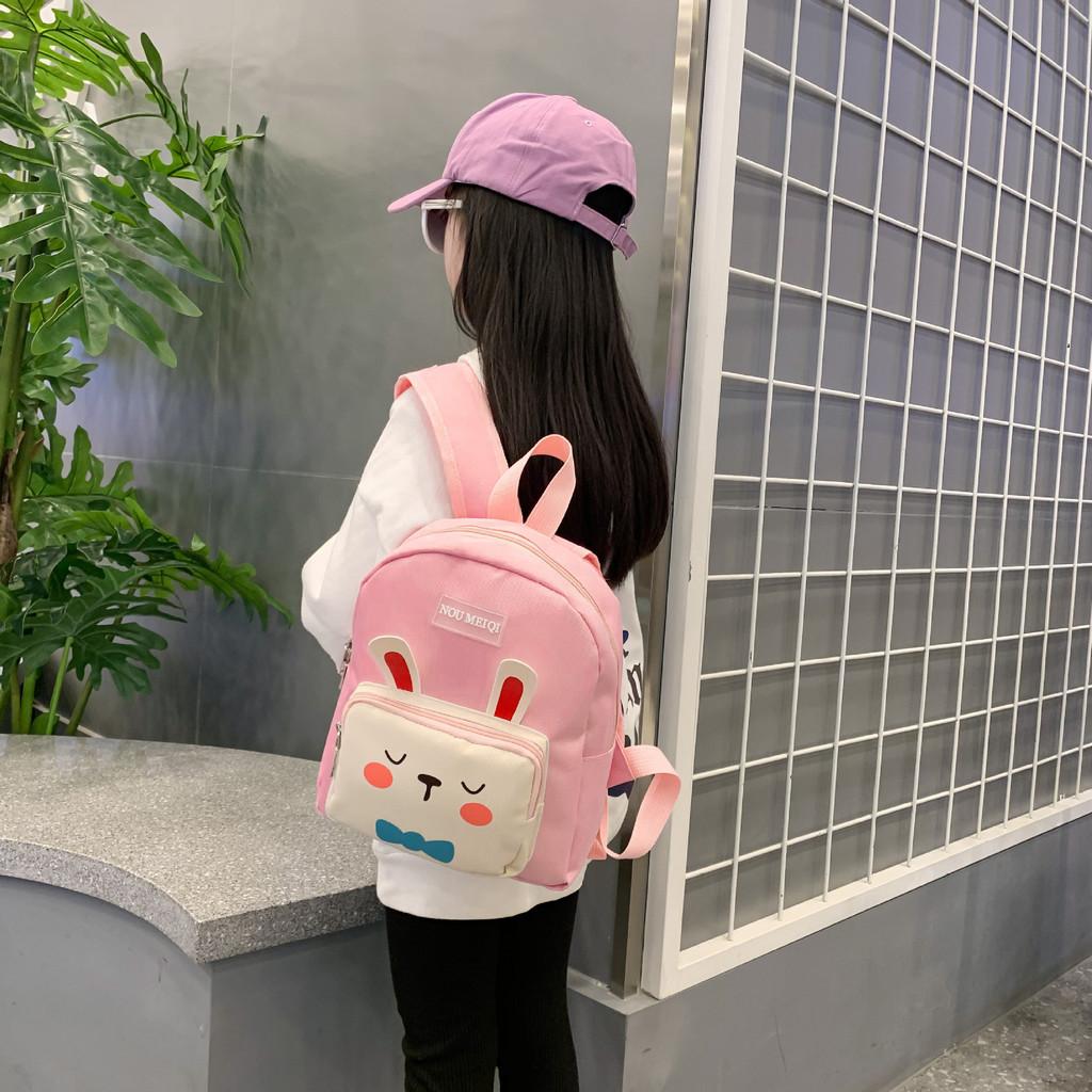 Adorable Cartoon Animal Backpack For Kids With Breathable Canvas Material