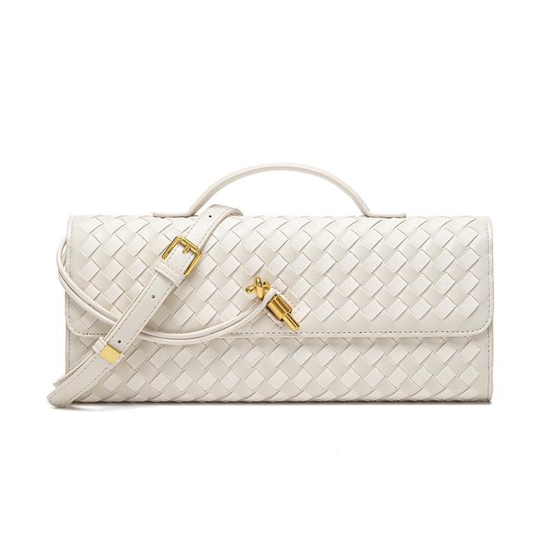 High-End Versatile Woven Baguette Crossbody Tote