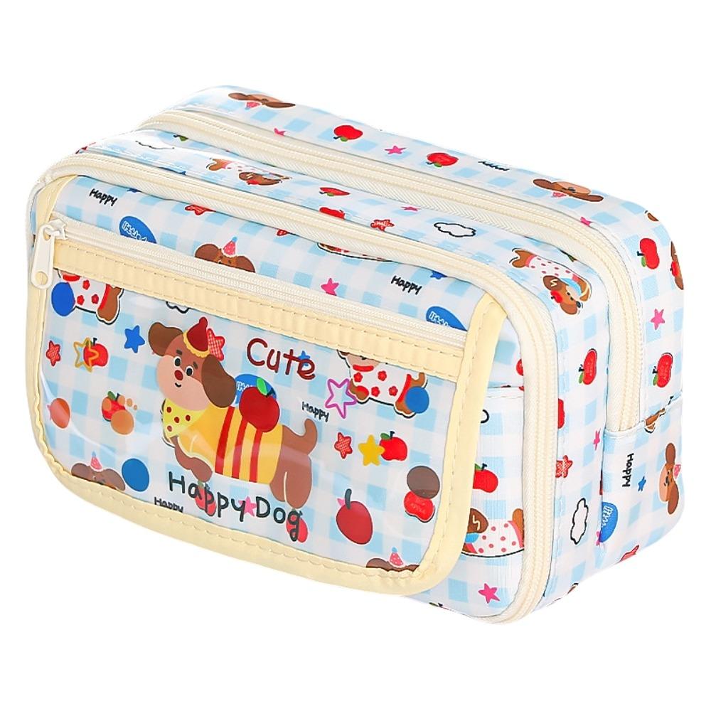 Large Capacity Stationery Storage Bag Cosmetics Storage Pen Pencil Case  Student