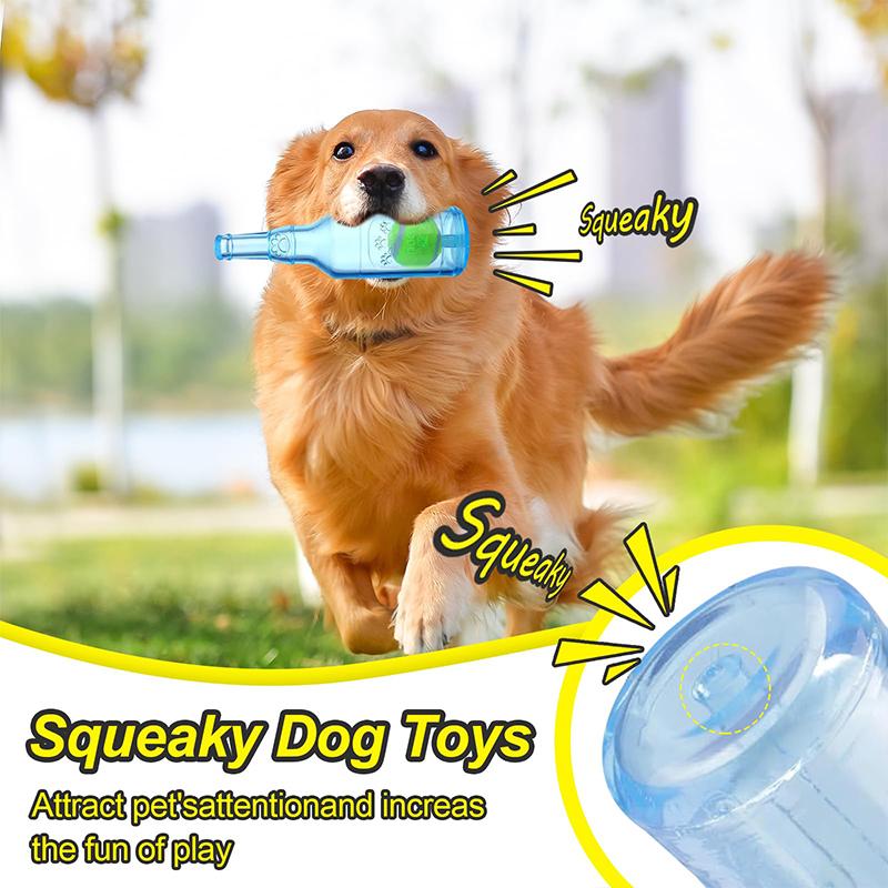 Pet Toys TPR Dog Bites Sound Tennis Bottles Relieving Boredom and Grinding Teeth Pet Toys Interactive Dog Toys