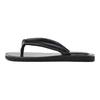 Zara Slip-On Vintage Leather Quilted Strap Flat Anti-Slip Flip-Flops Women Footwear Black 3601510800