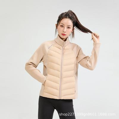 Sports Light Down Jacket Women's New Popular Skiing Running Mountaineering Yoga Fitness with Slim-fit Warm Jacket