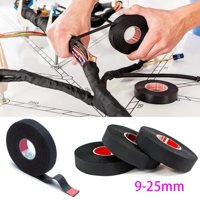 High Quality Heat-Resistant Adhesive Cloth Fabric Tape Automotive Cable Tape Harness Wiring Loom Electrical Heat Insulation Tape