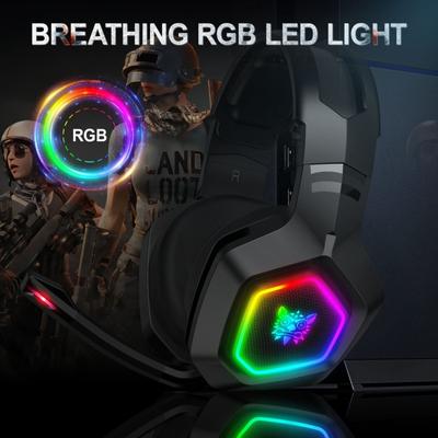 K10 Headset für professionelles Gaming, RGB-Farbbeleuchtung, Mikrofon, PC, Telefon, PS4, XBOX, Switch, Gamer-Kabelkopfhörer