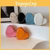 Chic Heart-shaped Chain Bag Medium Size Pu Leather For Everyday Use