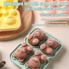 Silicone Ice Tray Cute Bear Shape Ice Mold Easy Release Ice Cube Maker for Coffee Milk Tea Juice Chocolate Jelly Soap Mold for Party Family
