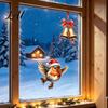 Redbreast Wall Stickers Christmas Window Static Sticker Decorative Reusable Decal PVC Festive Waterproof Mural Decor Holiday Cling for Home