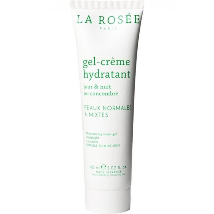 Gel-Crème Hydratant - La Rosée - Concombre Bio - 60ml - Peaux Mixtes - Matifiant et Hydratant