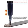 Chainsaw Guide Bar Grease Gun Hand Push Oiler Transparent Lubrication Pen for Chain Saw Nose Plate Maintenance Hand Tools