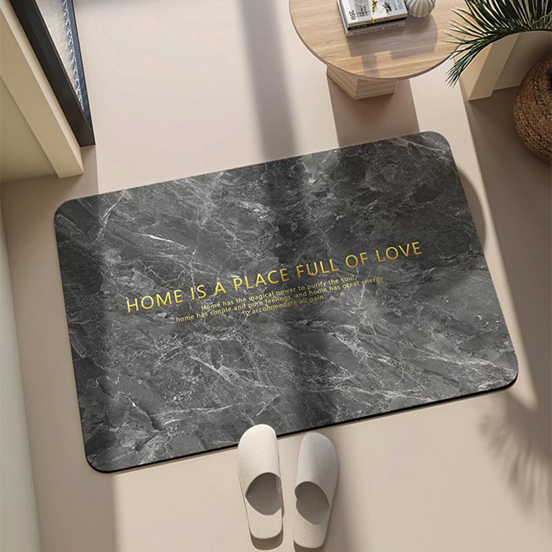 Diatom Mud Bathroom Bath Mat Rug Diatomite Pad Super Absorbent Bath Carpet Non-slip Quick Drying Shower Bathtub Foot Mat Doormat