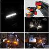 Universal LED Motorcycle Turn Signal Light Flashing Blinker Flexible Dual Color DRL Motor Flasher Ring Fork Strip Lamp