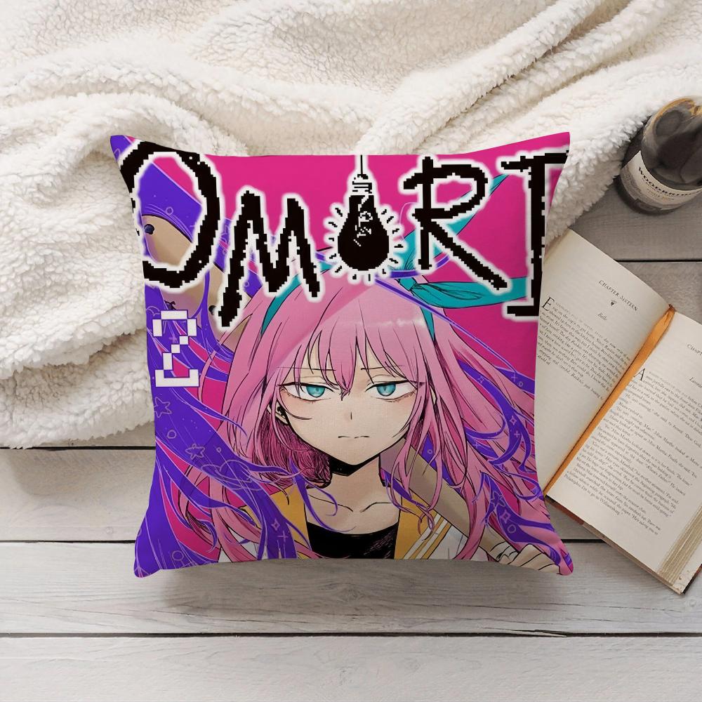 Cartoon Game Omori Pillow Case Home Decoration Cushion Cover Suitable For Bedroom Car Office Sofa