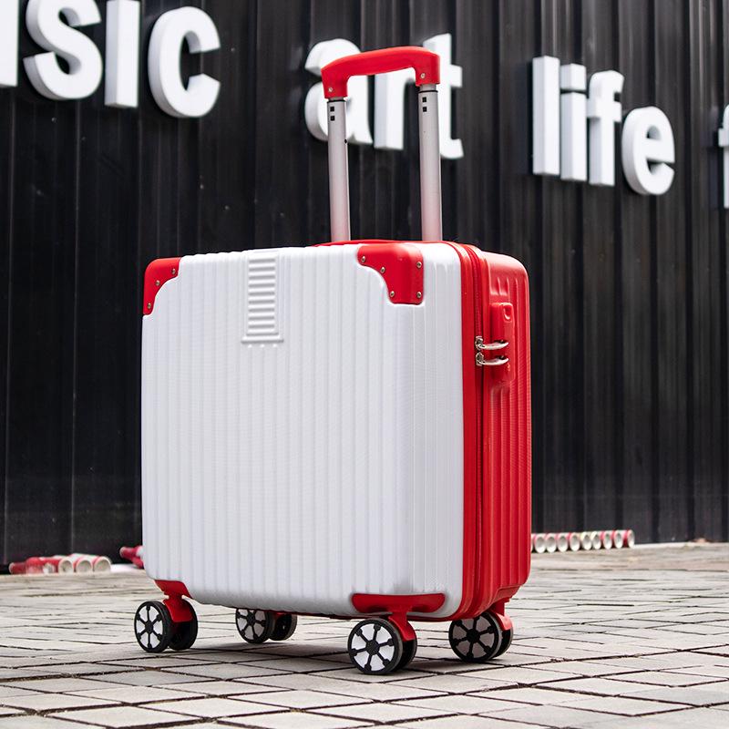 Lightweight Mini Trolley Suitcase with Combination Lock, 18-20 Inch - Ideal for Students and Kids.