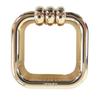 Ausgezeichneter HERMES Schalring Ruban Quadratischer Schalclip Accessoires Gold Damen Gebraucht