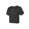 Nike T Shirts Women's Black Crew Neck Moderate Straight Fit CU3033-010