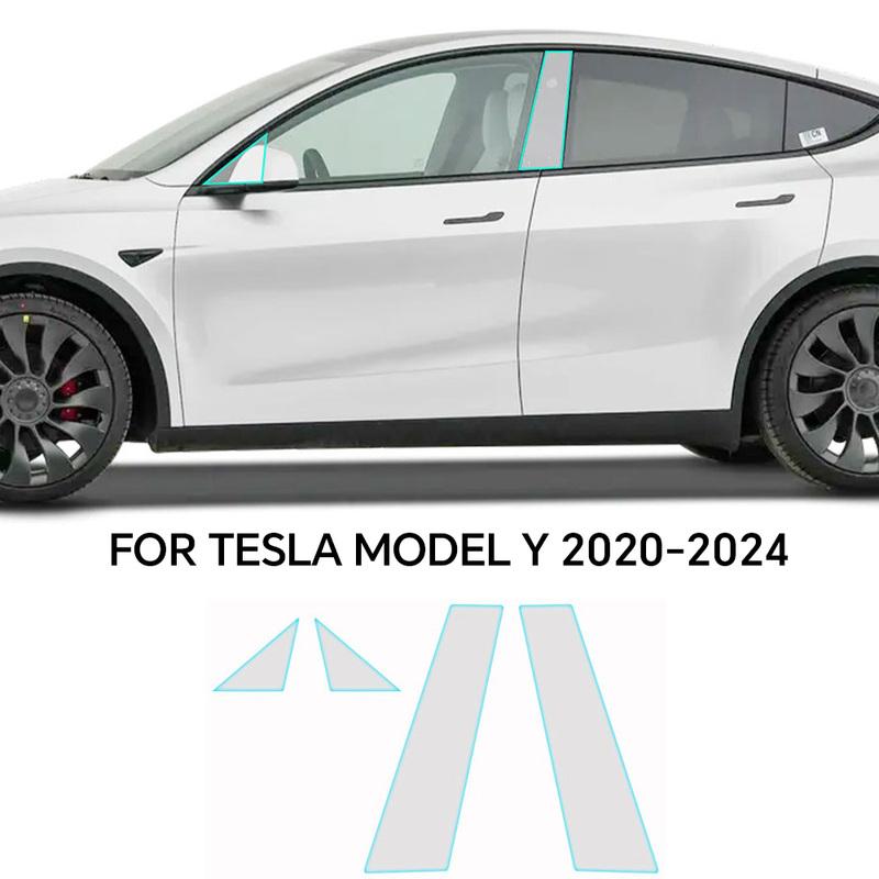 For Tesla Model Y 2020-2026 Model Y Juniper 2025 2026 A B Pillars Paint Protection Film TPU PPF Clear Bra Anti-scratch Kit