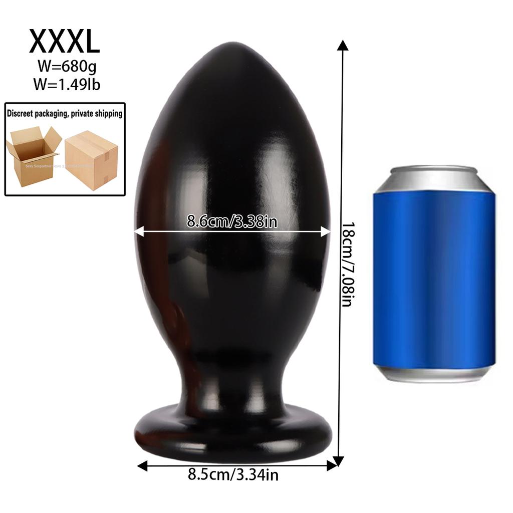7 Size Buttplugs Anal Beads Balls Cunt Plug Dilatador Anal Plug Sex Toys Small And Big 9.5cm Huge Anal Plug Toys For Women Men