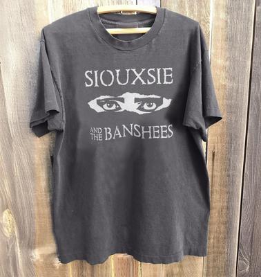 NEUES Siouxsie And The Banshees Musikgeschenk Schwarzes T-Shirt Anthrazit Baumwoll-T-Shirt Unisex T-Shirt