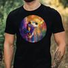 T-Shirt Herren Gecko Portrait Motiv Baumwolle Größe XS bis 5XL