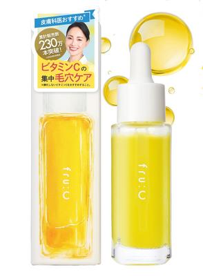 [Amazon Exclusive Edition] fru:C Fruity Vitamin C Serum [Achieved the Best Pore-Minimizing Effect In LDK History] White C Capsules for Enhanced Transp