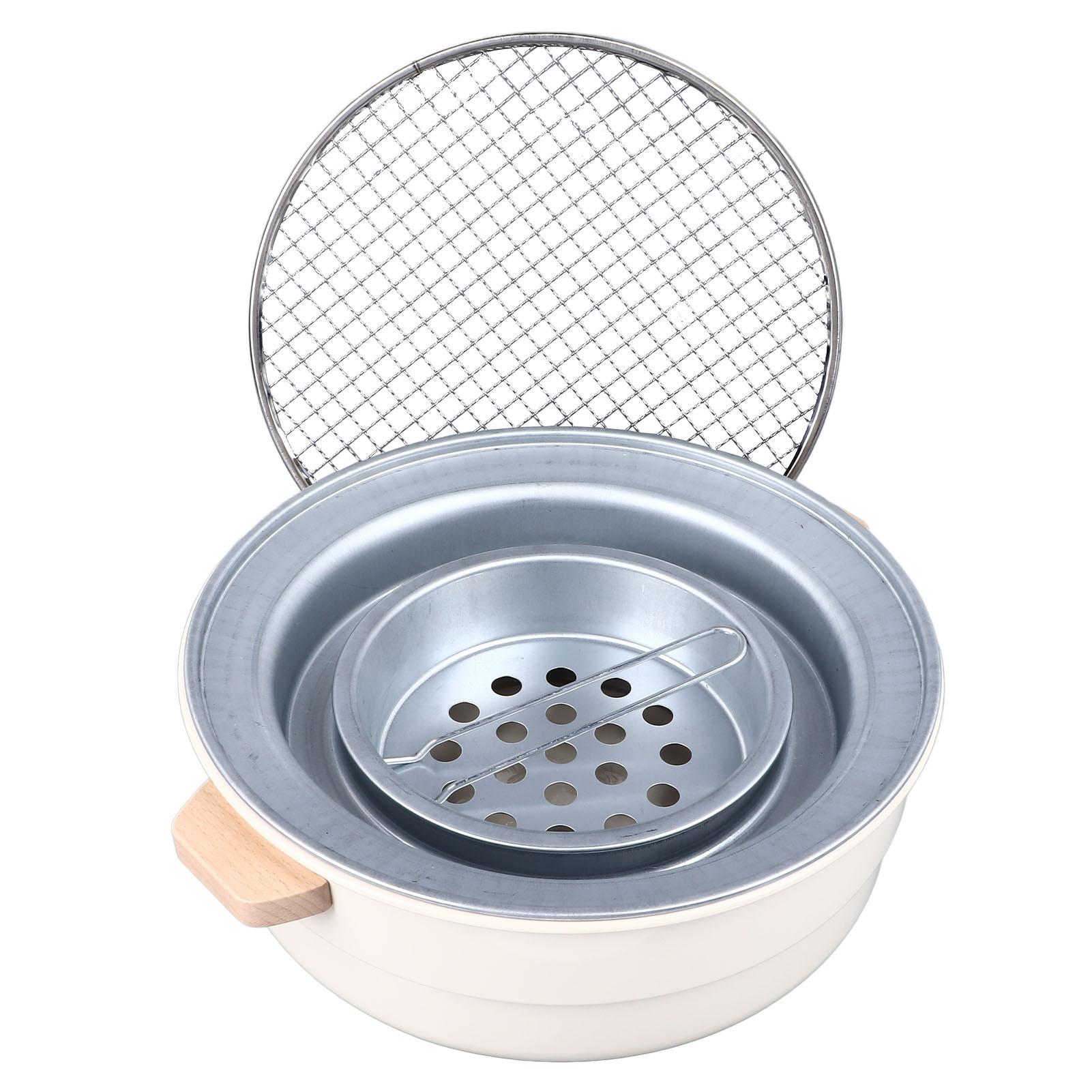 Portable Charcoal Grill Iron Smokeless Small Barbecue Grill for Garden Backyard Party Picnic Outdoor Cooking Camping BBQ