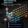 61-Key Mechanical Keyboard with RGB Lighting Effects Ergonomic Design Adjustable Plug-Play Universal Wired Gaming Keyboard