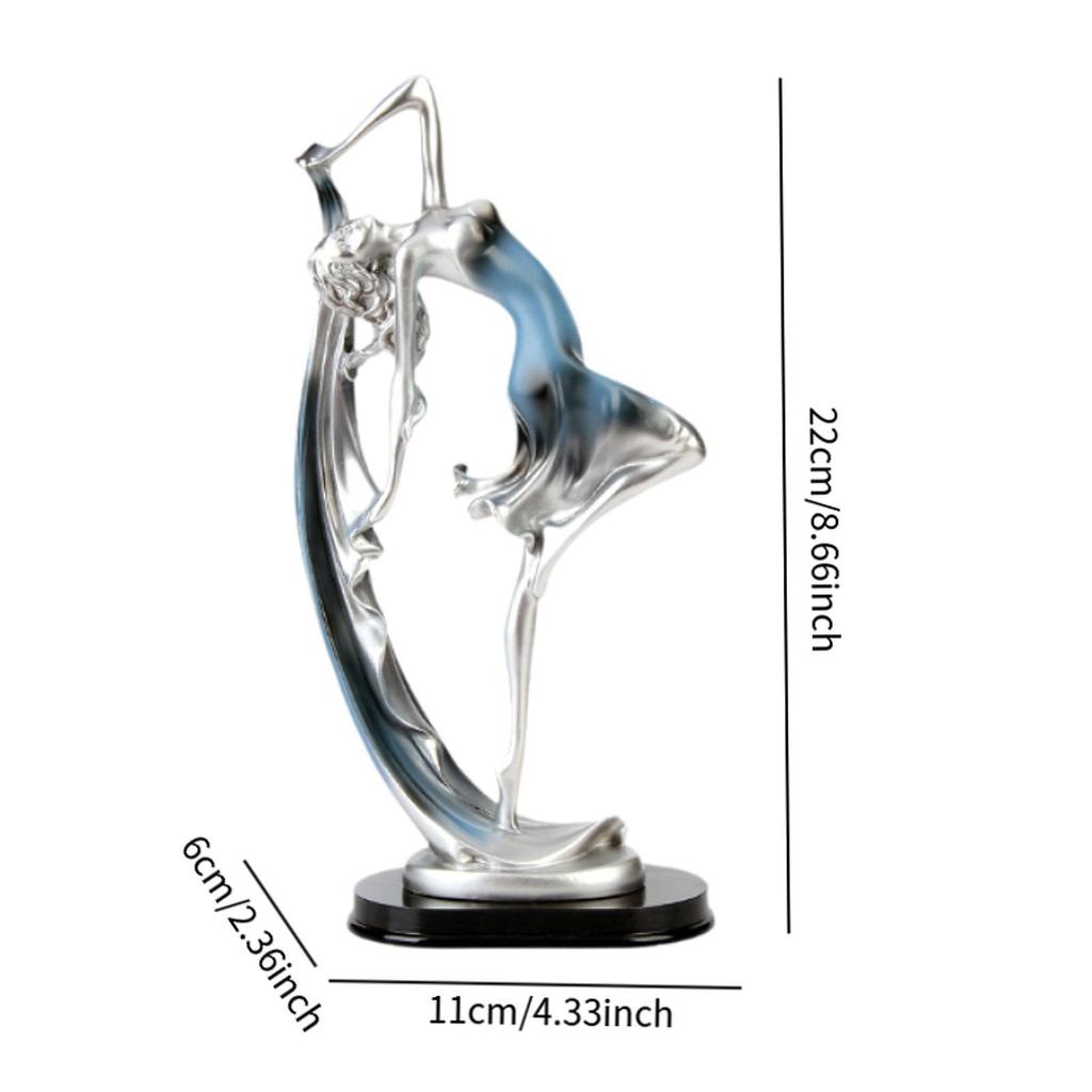 Dancing Girl Statue Desk Ornament Craft Elegant Decorative Housewarming Gifts