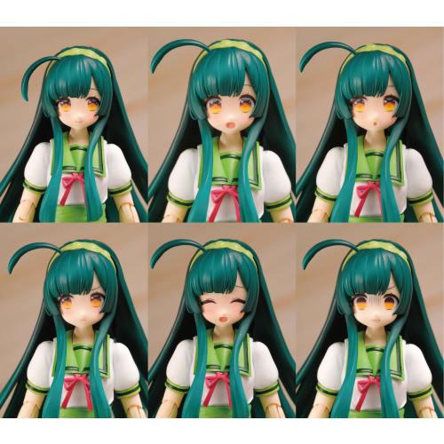 PLUM Office A (PLUM) Plafia Tohoku Zunko Mini Figure Set, Approximately 130mm Tall, 1/12 Scale, Pre-Colored Plastic Model Kit, PP229