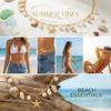 Bohemian Sea Star Conch Waist Chain For Women Summer Beach Party Shell Imitation Pearl Metal Body Chain Girls Holiday Jewelry