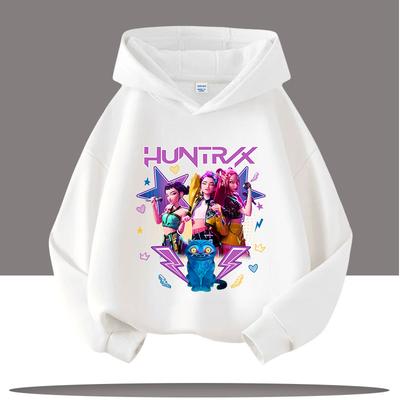 Felpa con Cappuccio KPop Cacciatori di Demoni Moda Rumi Felpa Pullover Carina Manica Lunga Autunno Ragazzi Ragazze Cartone Animato Y2K Felpa Sportiva