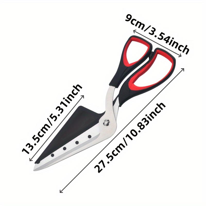 2-In-1 Pizza Cutter Food-Grade Stainless Steel Material And Soft Grip Handle Multi-Functional Kitchen Divider