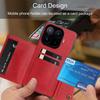 Vintage Leather Card Holder Phone Case for Xiaomi 17T Pro,17T Card Pockets Dual Snap Buttons Flip Wallet Shell