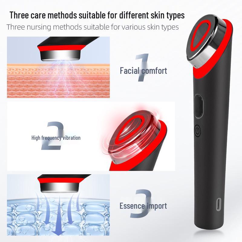 Electric Eye Massager with Red & Blue Light - Multi-functional Vibration Beauty Device