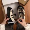 Designer Women's Mary Jane Shoes with Elegant Butterfly-Knot Thick Heel Fashionable Party Dress Footwear Platform Sandals