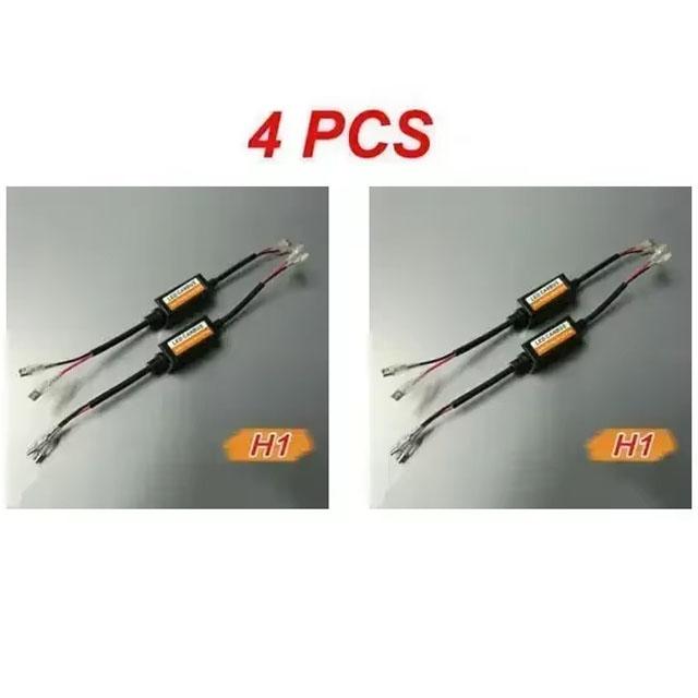 New 1~4PCS LED Canbus Car Headlights Error Free Resistor for SUV Fog Lights H4 H7 H1 H11 9006 9007 Adapter Anti-Flicker Tools