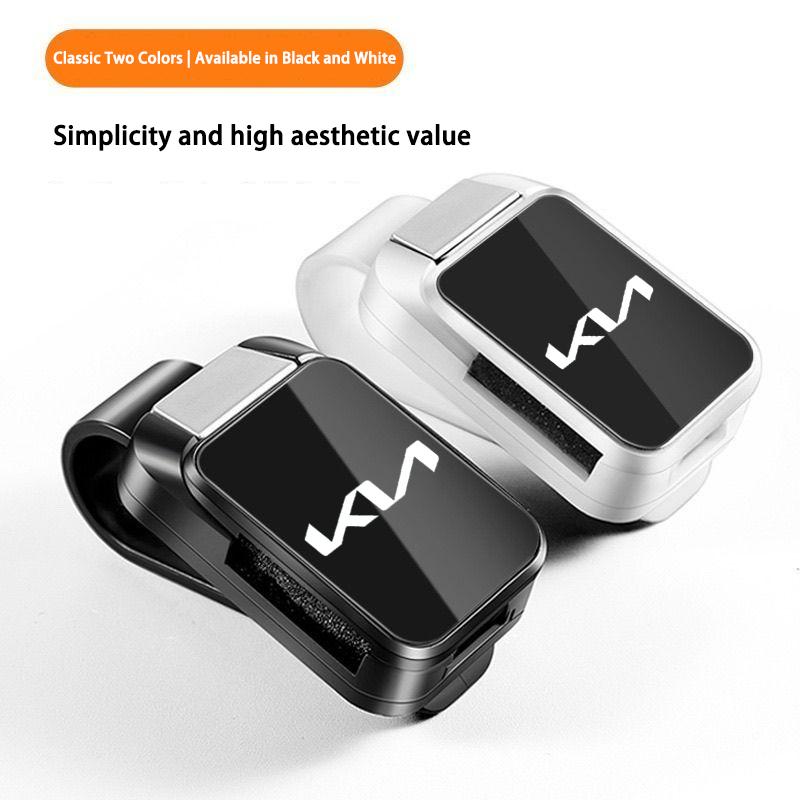 RYQW7 Car Interior Sun Visor Eyeglasses Holder Sunglasses Clip For Kia Rio Soul Forte Sportage Picanto Niro Morning Ceed