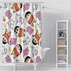 Shower Crayons Shinchans Curtain Waterproof Polyester Fabric Paint Colorful Bath Curtains Home Bathroom Decor Curtain With Hook