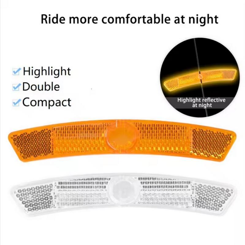 2-4Pcs Bike Spoke Reflector Mountain Bike Fish-shaped Steel Rim Spoke Reflectors Bicycle Wheel Rim Reflective Light Cycling Part