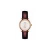 Ceas Carson Automatic Mecanic cu Calendar Impermeabil Aur Roz 30mm Cadran Argintiu Carcasă din Oțel Inoxidabil Curea din Piele T122.207.36.031.00