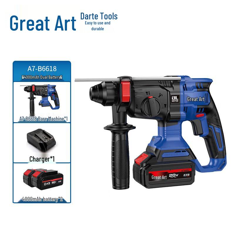 Dayi 20V Cordless Brushless Rotary Hammer Drill CN plug (adapter included)