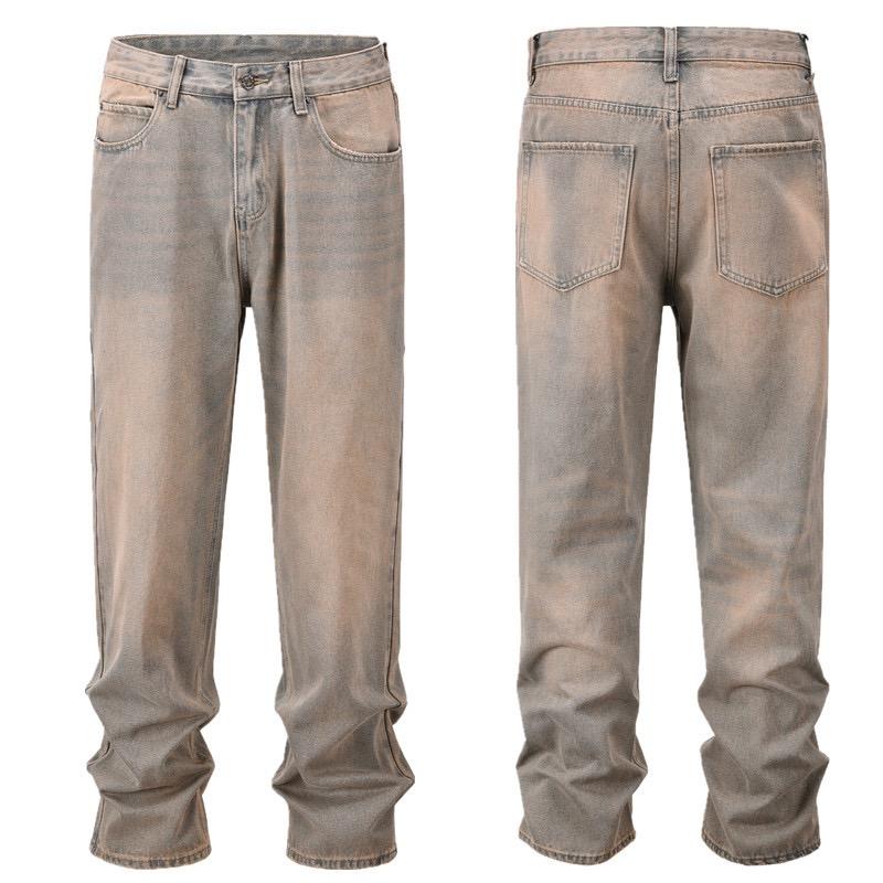 RogueWave Y2k Streetwear Vintage Pantalones Hombre Trees Camouflage Jeans Cargos for Men Patchwork Straight Baggy Casual Denim Trousers