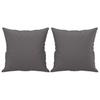 Vidaxl 2-Seater Sofa With Cushions, Gray, 120 Cm, Faux Leather