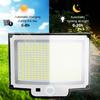 190/200 LED Solar Light Outdoor Super Bright 3 Modes Motion Sensor Wall Lamp IP65 Waterproof Street Light with Remote for Garden