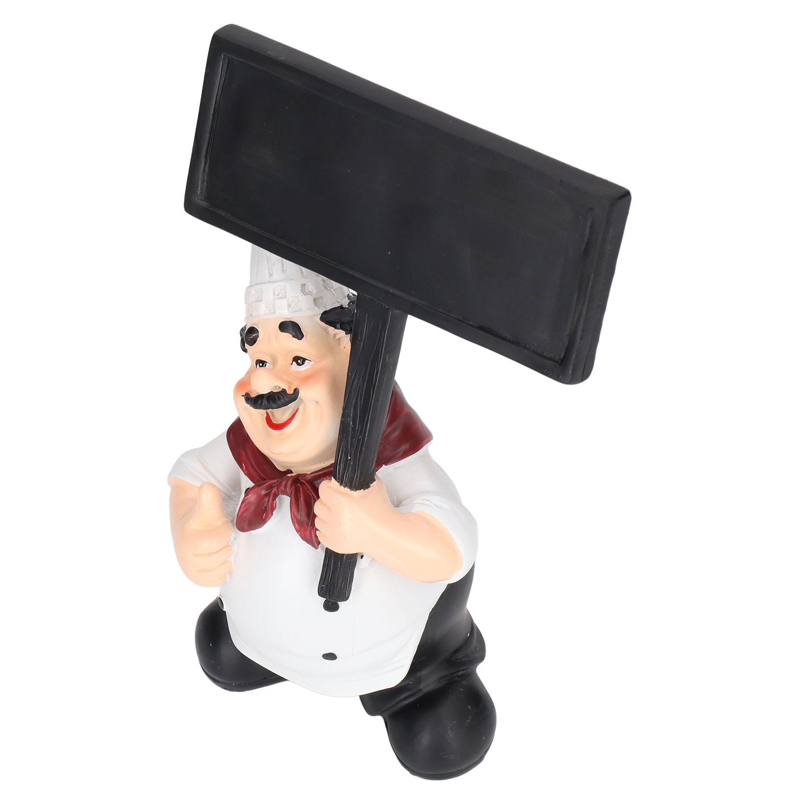 Статуэтка Шеф-повара Американский Кантри Стиль Полимерный Материал Экологичный Без Запаха Очаровательное Декоративное Украшение Шеф-повара