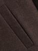European & American Women's Retro Solid Color Lapel Short Jacket - Brown.