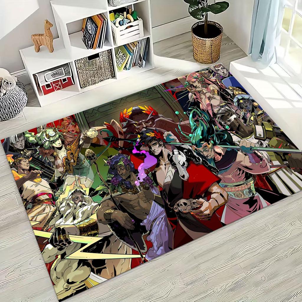 3D Classics Game Hades Cartoon Gamer Rug for Bedroom Living Room Sofa Home Doormat Decor, Large Kid Play Non-slip Floor Mat Gift