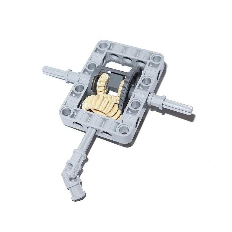Building Blocks Differential Gears Self-Locking Bricks MOC Technical Parts Kits Framed Differential Set Pack 65413 65414 62821