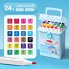 Mark Pen 24 Colors, Primary School Watercolor Pen 48 Colors, Art Supplies Brushes, Children's Safe and Non-toxic Double-ended Watercolor Pen